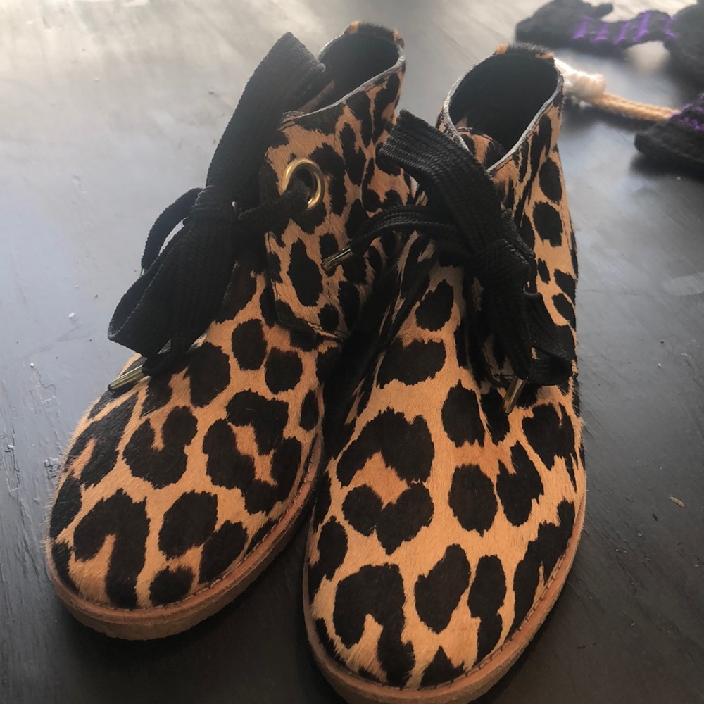 Kate Spade Barrow Leopard Print Calf Hair Booties